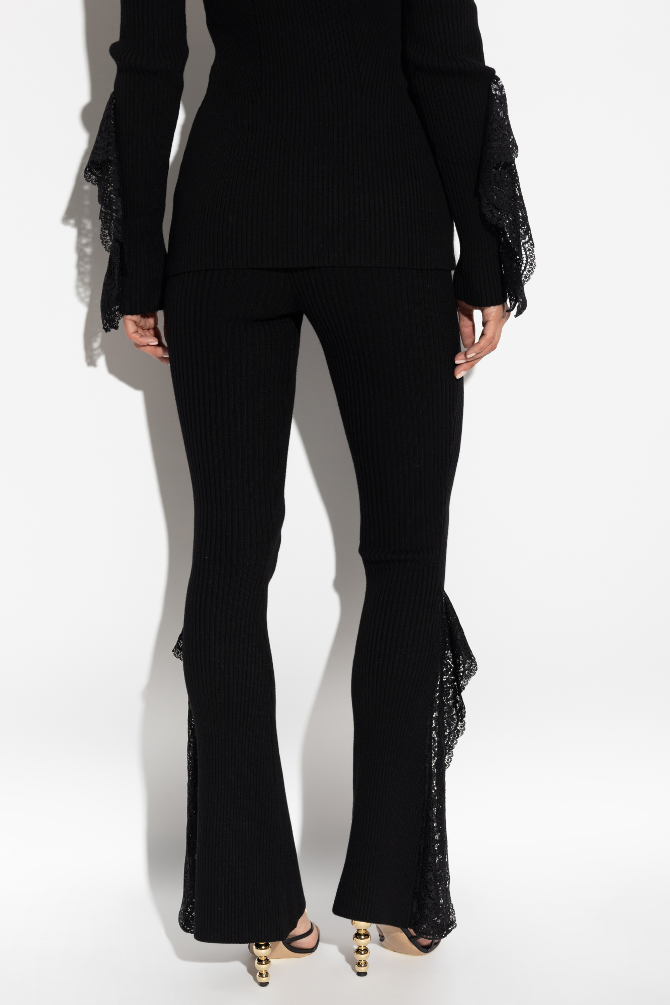 パンツ BLUMARINE Women Straight Pants P522P164A N0990 BLACK Blumarine BLUMARINE Women Straight Pants P522P164A N0990